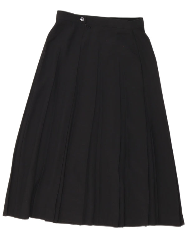 Женская плиссированная юбка с завышенной талией Marks & Spencer UK 10, маленькая W26 L30, черная