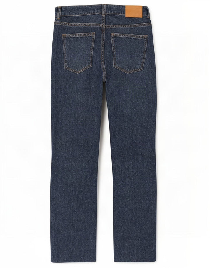 Женские прямые джинсы Zara EU 38, маленькие W28 L28, синие пятнышки
