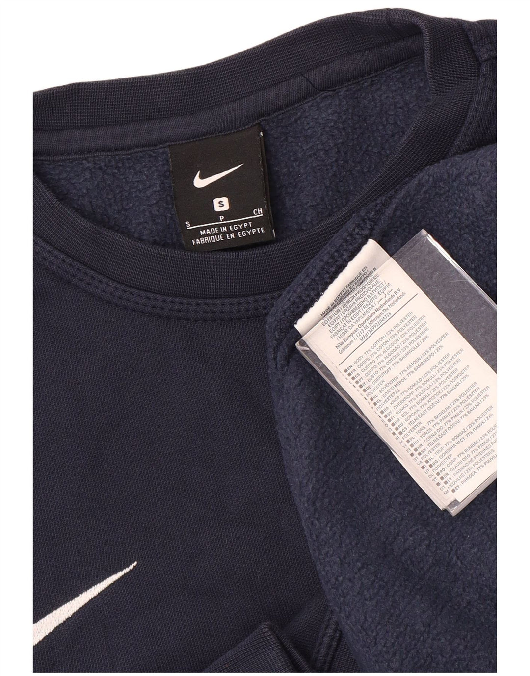 Мужской свитер Nike, маленький темно-синий, хлопковый