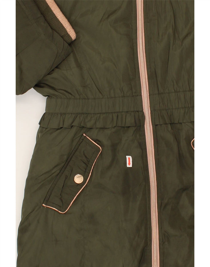 MICHAEL KORS Girls Padded Coat 10-11 Years Khaki Polyester Vintage Michael Kors and Second-Hand Michael Kors from Messina Hembry 
