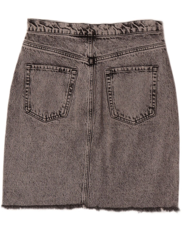 Женская джинсовая юбка Zara, большая W30, серая