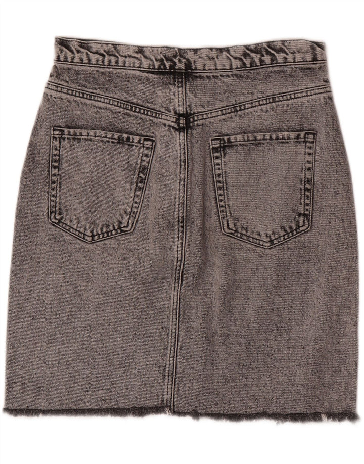 Женская джинсовая юбка Zara, большая W30, серая