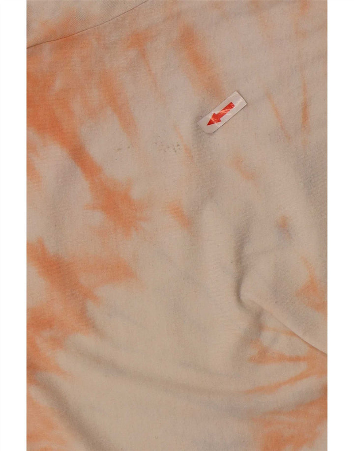Мужской топ с рисунком Carhartt, маленький разноцветный хлопок с длинными рукавами и принтом тай-дай