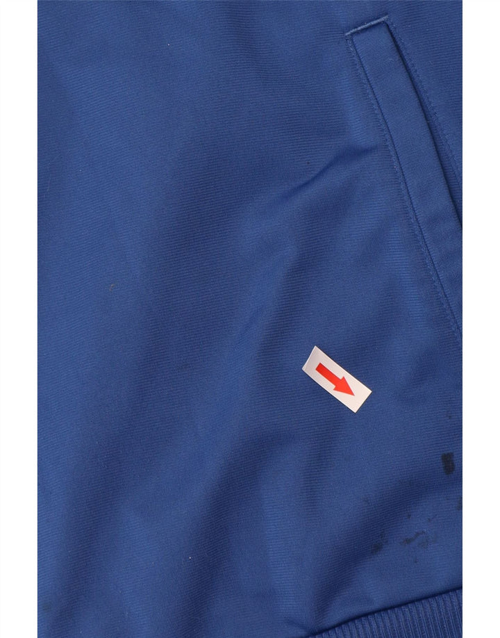 Мужская спортивная куртка Puma, большая синяя полиэстер с цветными блоками