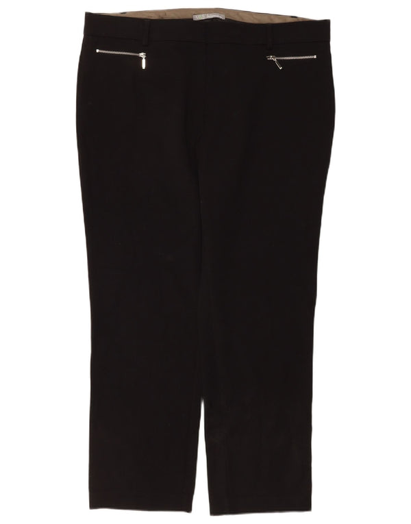Женские прямые повседневные брюки Marks & Spencer UK 18 XL W38 L28 черные