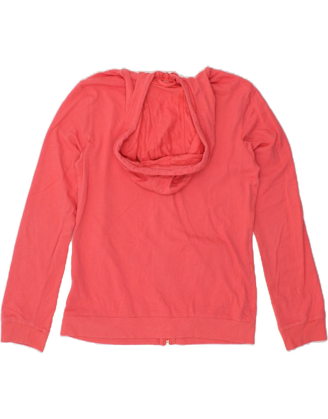 ADIDAS Womens Graphic Zip Hoodie Sweater UK 14 Medium Red Vintage Adidas and Second-Hand Adidas from Messina Hembry 