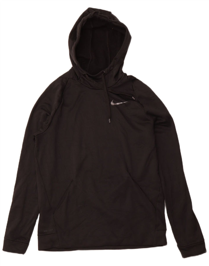 Мужской джемпер с капюшоном NIKE Dri Fit, средний черный, полиэстер