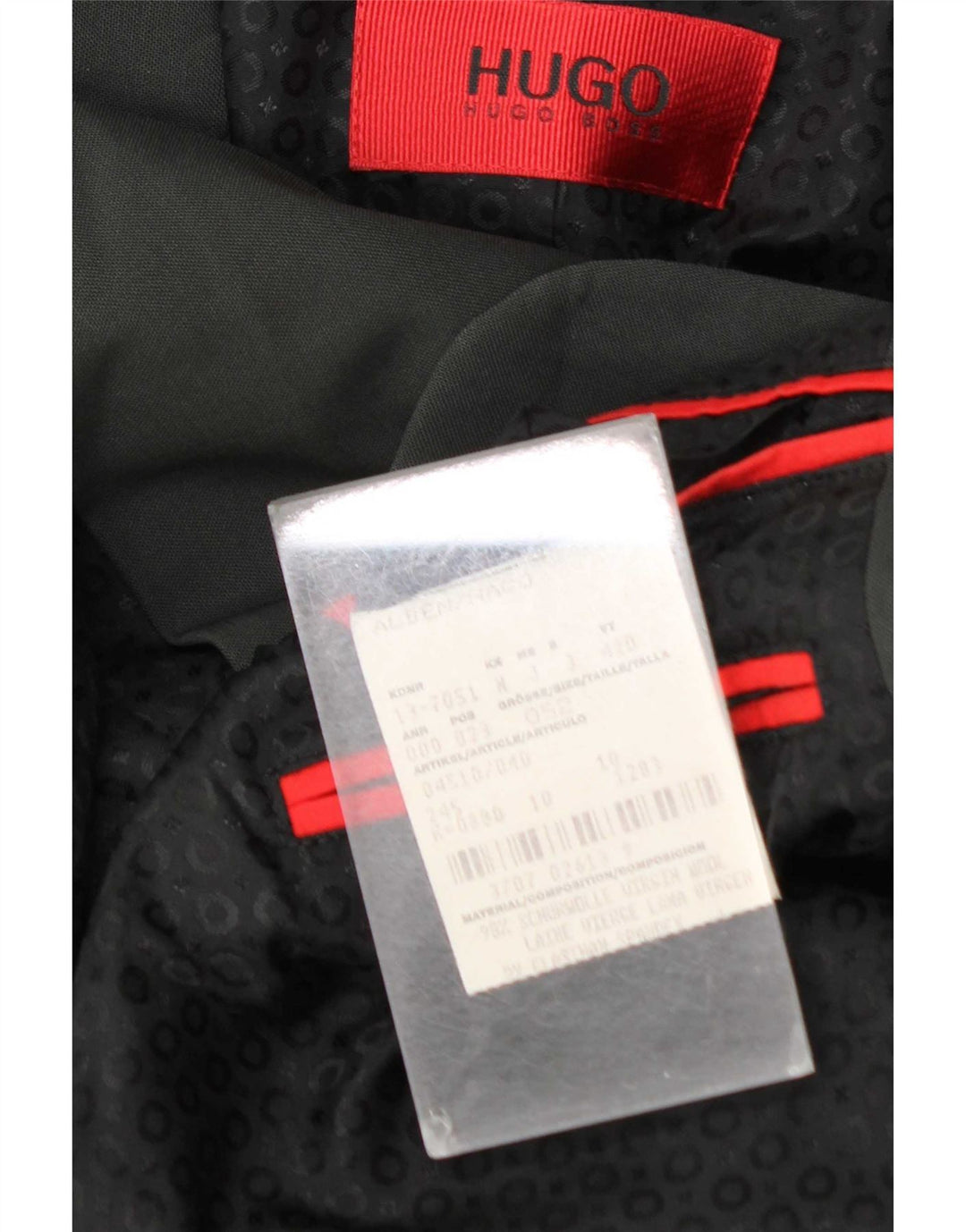Мужской пиджак Hugo Boss на 2 пуговицах EU 52 XL, серая шерсть
