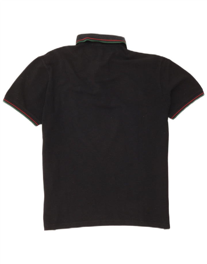 Мужская рубашка-поло Fred Perry, хлопок в черную полоску среднего размера
