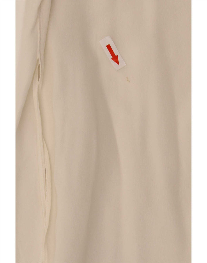 Massimo Dutti Женская Блузка-Рубашка EU 36 XS Белый Шелк