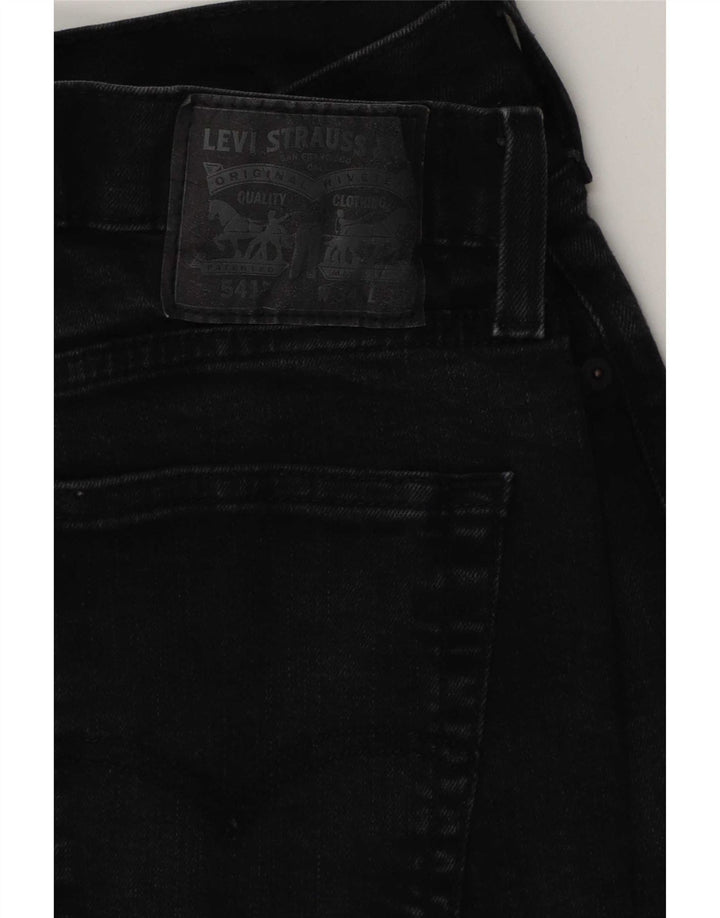 Мужские зауженные джинсы Levi's 541 W34 L32, черный хлопок