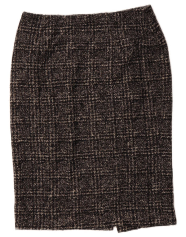 Trussardi Женская юбка-карандаш IT 42 Medium W30 Серая клетчатая полиэстер