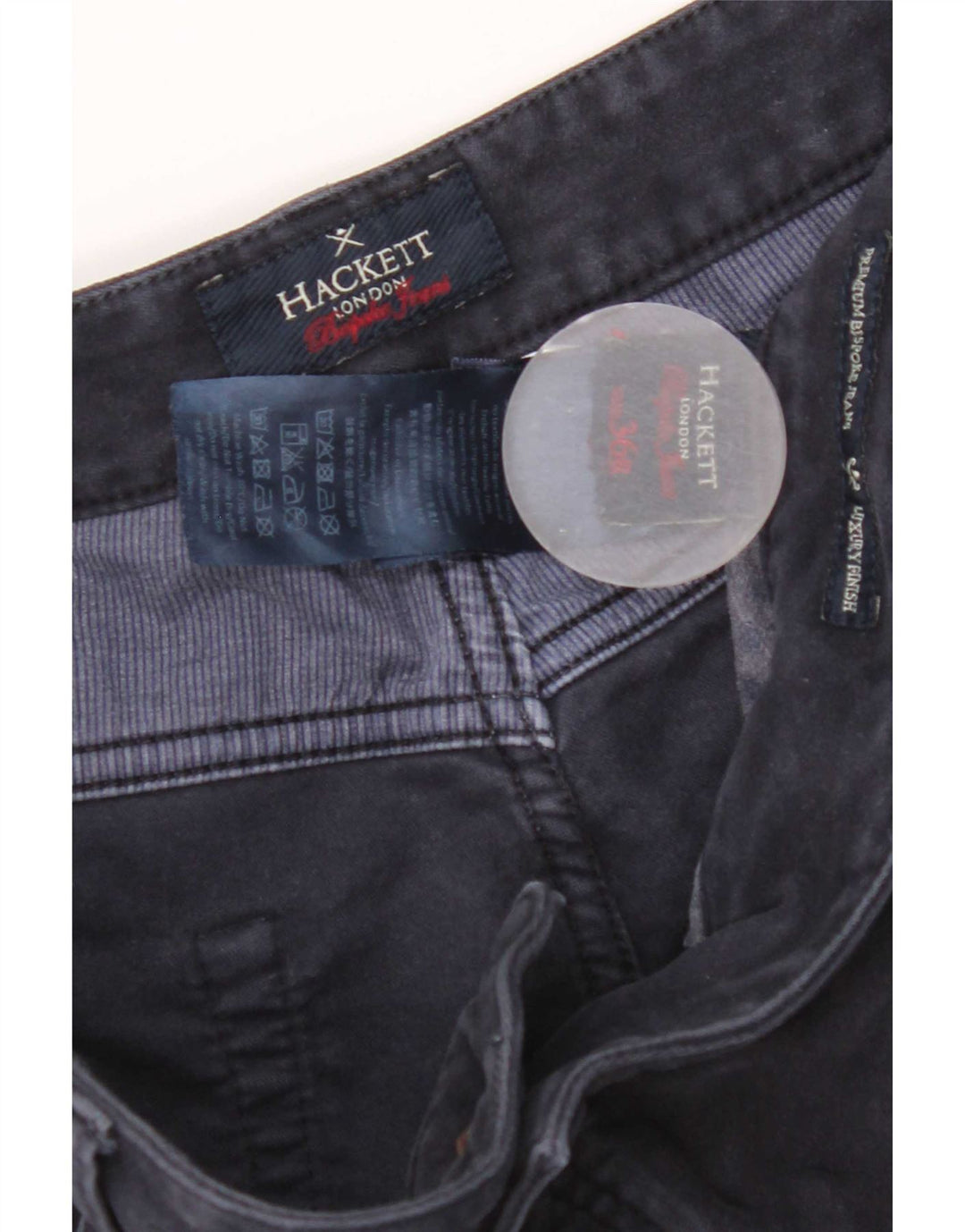 Hackett Женские узкие повседневные брюки W36 L31 Темно-синие хлопковые