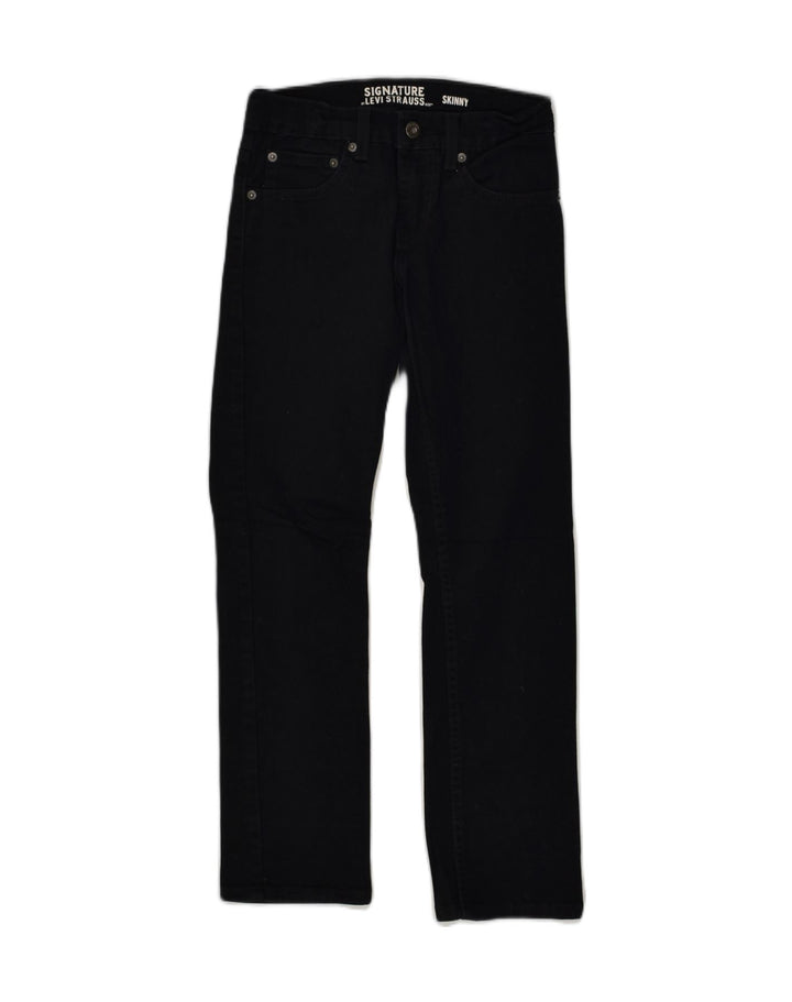 SIGNATURE BY LEVI'S Girls Skinny Jeans 9-10 Years W26 L26 Black Cotton | Vintage Signature By Levi's | Thrift | Second-Hand Signature By Levi's | Used Clothing | Messina Hembry 
