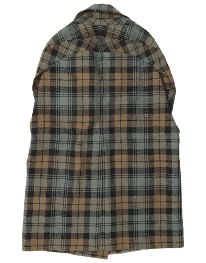Alberto Biani Женское двубортное пальто IT 42 Medium Green Plaid