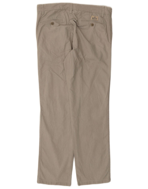 Мужские прямые брюки-чиносы Avirex W33 L29, серые, хлопковые в тонкую полоску