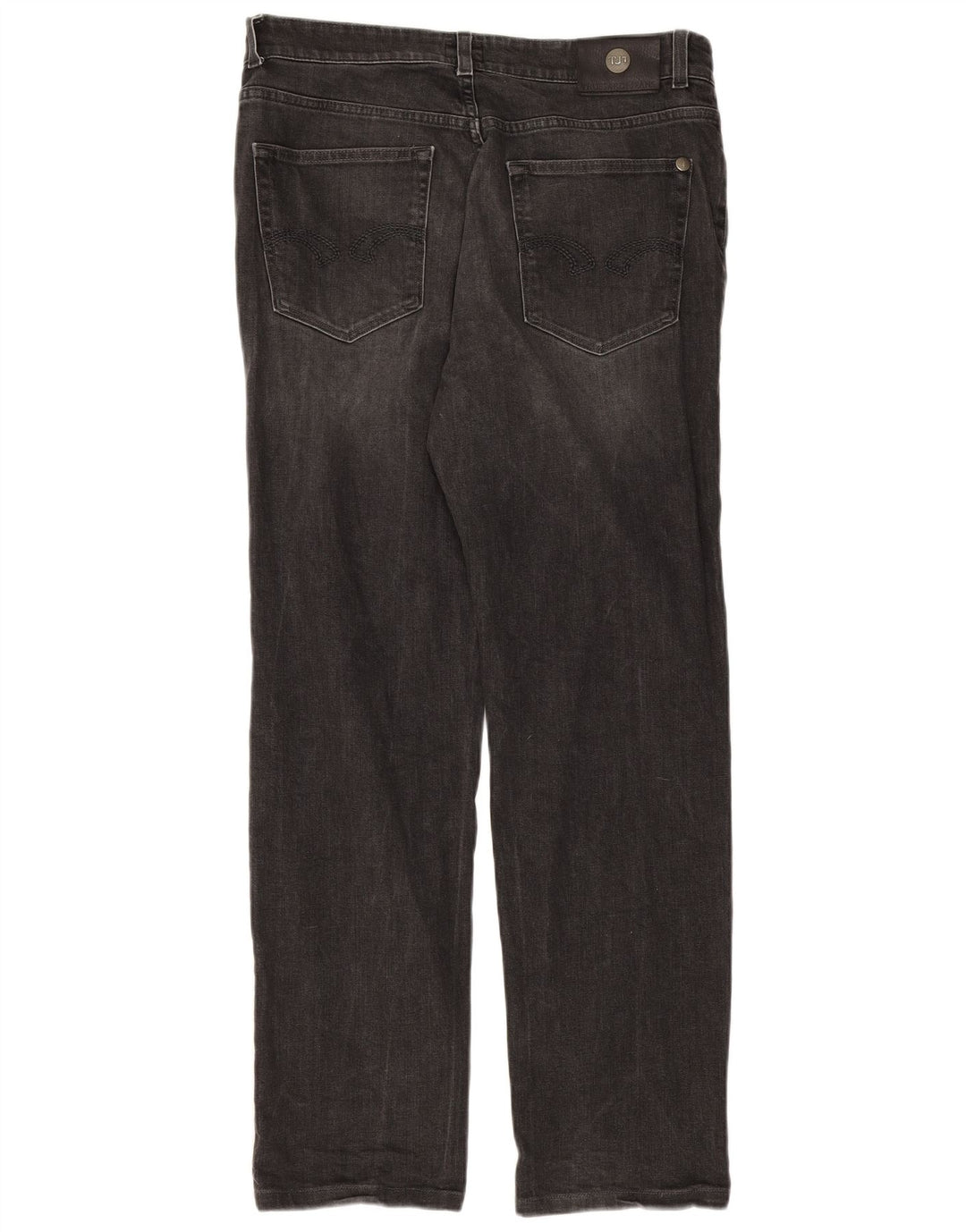 TRUSSARDI Mens Straight Jeans W34 L31 Black Cotton