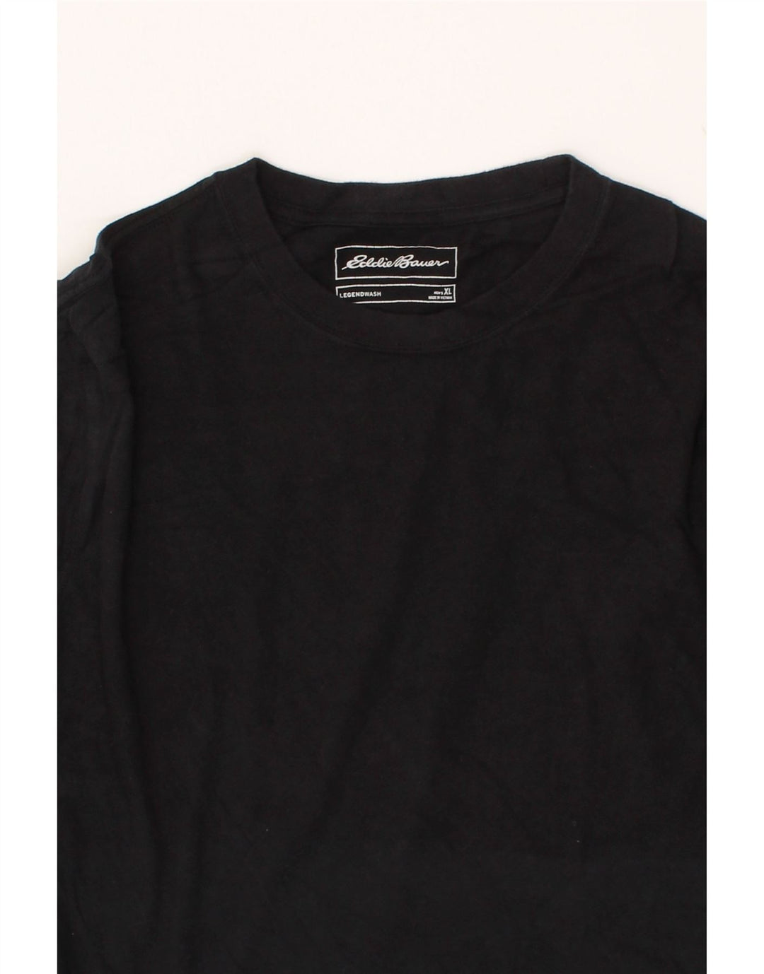 EDDIE BAUER Mens T-Shirt Top XL Black Cotton Vintage Eddie Bauer and Second-Hand Eddie Bauer from Messina Hembry 