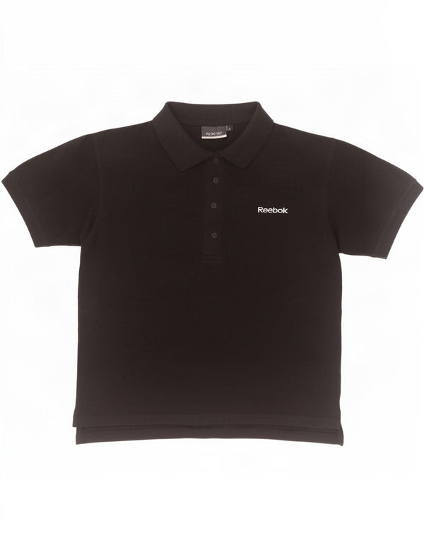 Женская рубашка-поло Reebok UK 18 XL, черный хлопок