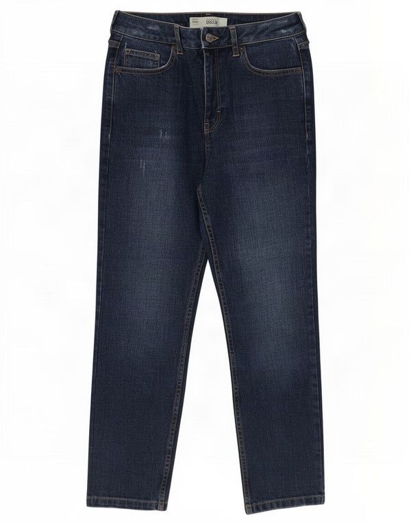 Женские потертые прямые джинсы Topshop Orson W28 L25, синий хлопок
