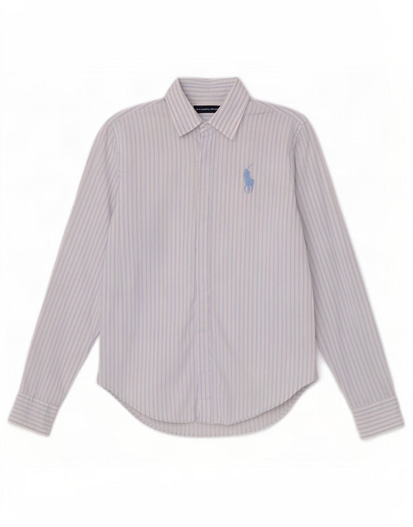 Женская рубашка Ralph Lauren US 6, хлопковая синяя полоска среднего размера