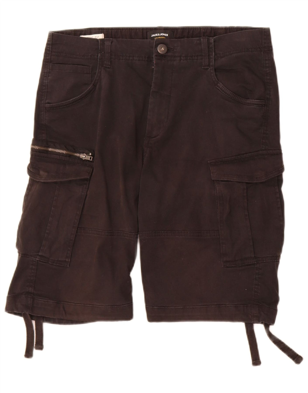 Мужские шорты карго Jack & Jones Medium W32, черные, хлопковые