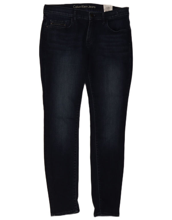 Женские джинсы скинни Calvin Klein W32 L32 Темно-синие, хлопок