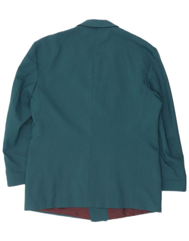 Мужской двубортный пиджак VIP VIP IT 52 XL Зеленый Шерстяной