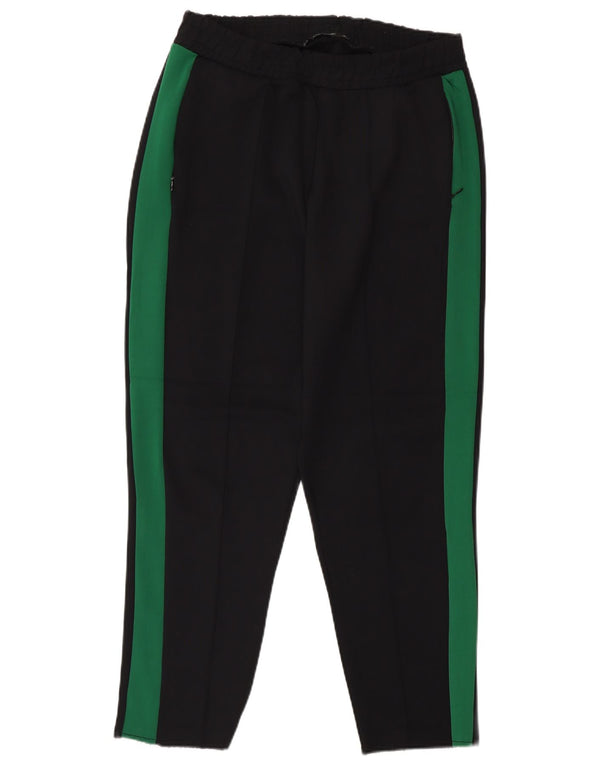 Женские спортивные брюки Zara UK 12, средний черный, полиамид с цветными блоками