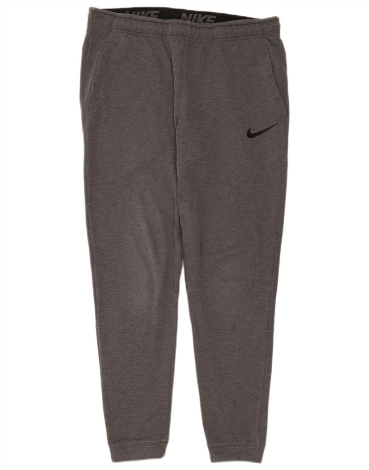 Мужские спортивные брюки Nike Dri Fit, джоггеры, большой серый полиэстер