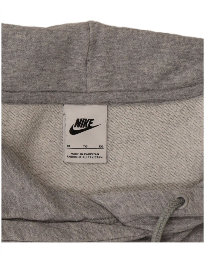NIKE Womens Oversized Hoodie Jumper UK 18 XL Grey Vintage Nike and Second-Hand Nike from Messina Hembry 