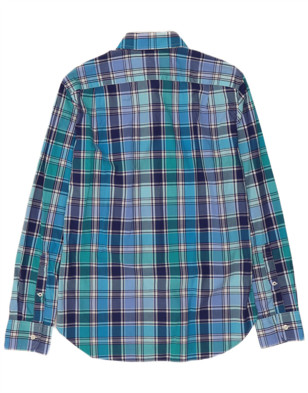 BONOBOS Мужская рубашка узкого кроя, маленькая синяя клетка, хлопок