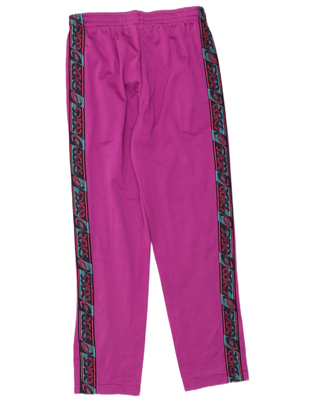 Мужской спортивный костюм Asics с графическим рисунком, маленький розовый, с цветными блоками, полиамид, ретро