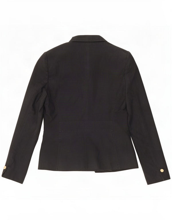 Massimo Dutti Womens 1 Button Blazer Jacket EU 40 Medium Navy Blue