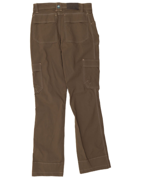 Мужские прямые брюки-карго Wrangler W30 L34, коричневый нейлон
