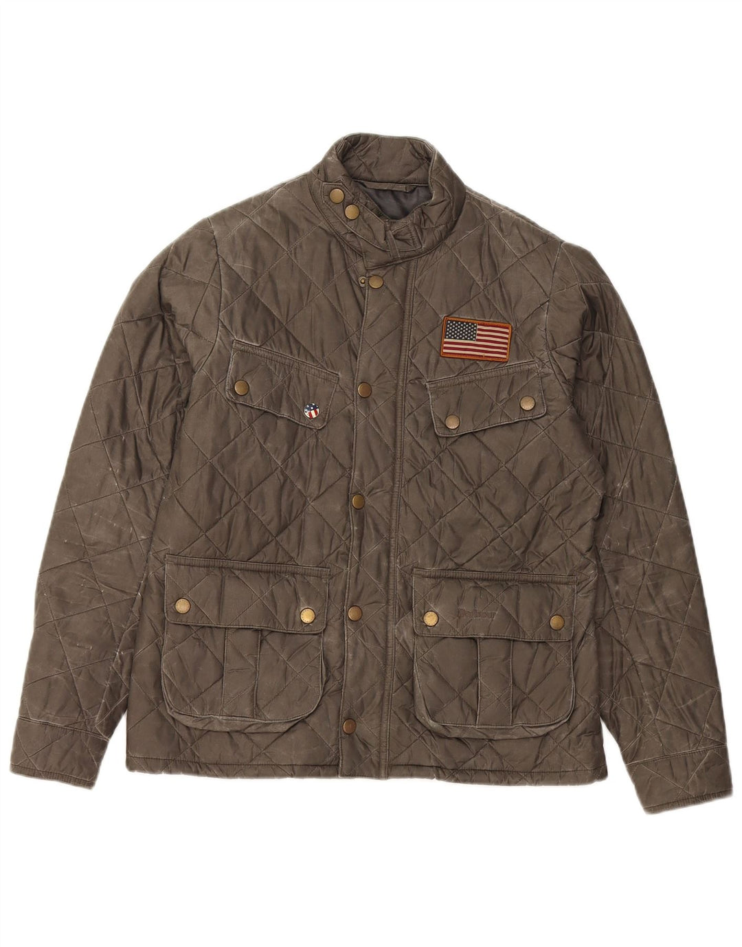 Стеганая куртка Barbour для мальчиков 12-13 лет XL, хаки, полиамид