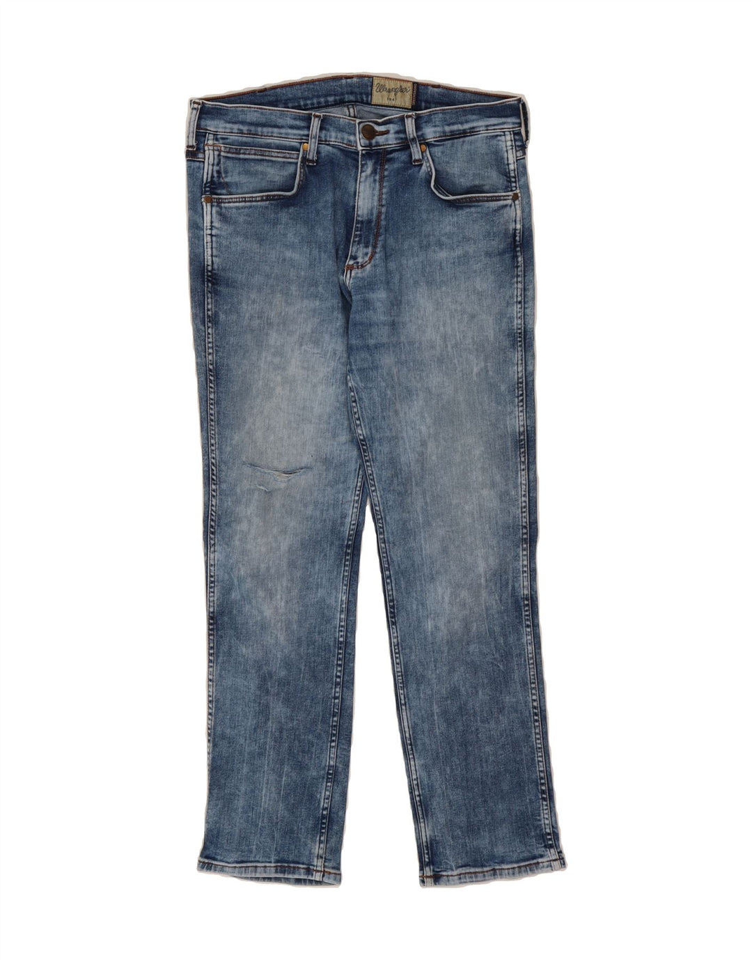WRANGLER Mens Straight Jeans W33 L30 Blue Cotton Vintage Wrangler and Second-Hand Wrangler from Messina Hembry 