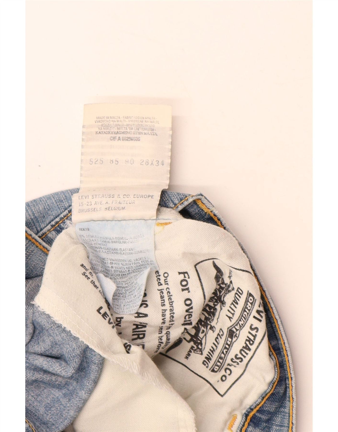 Женские джинсы Bootcut LEVI'S W28 L34 синие, хлопок