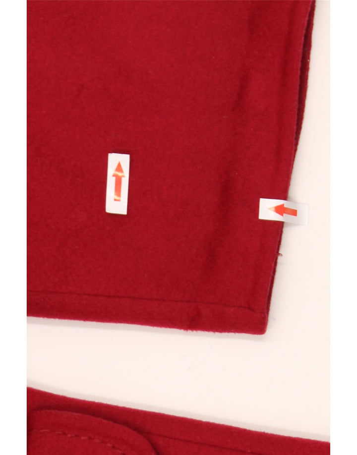 Винтажное женское пальто оверсайз IT 53 2XL Красное Шерстяное