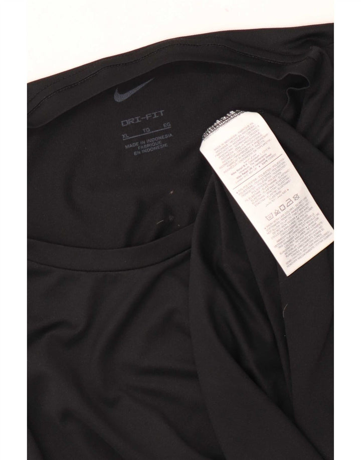 Мужская футболка Nike Dri Fit Top XL, черный полиэстер