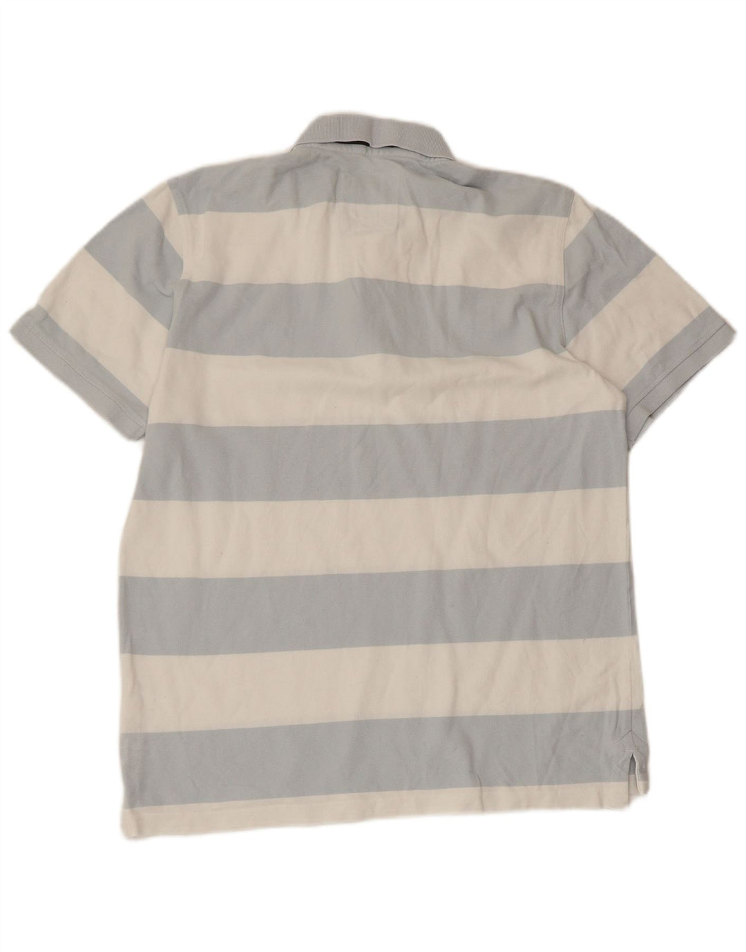 ЭКИПАЖНАЯ ОДЕЖДА Мужская рубашка-поло из хлопка в большую синюю полоску