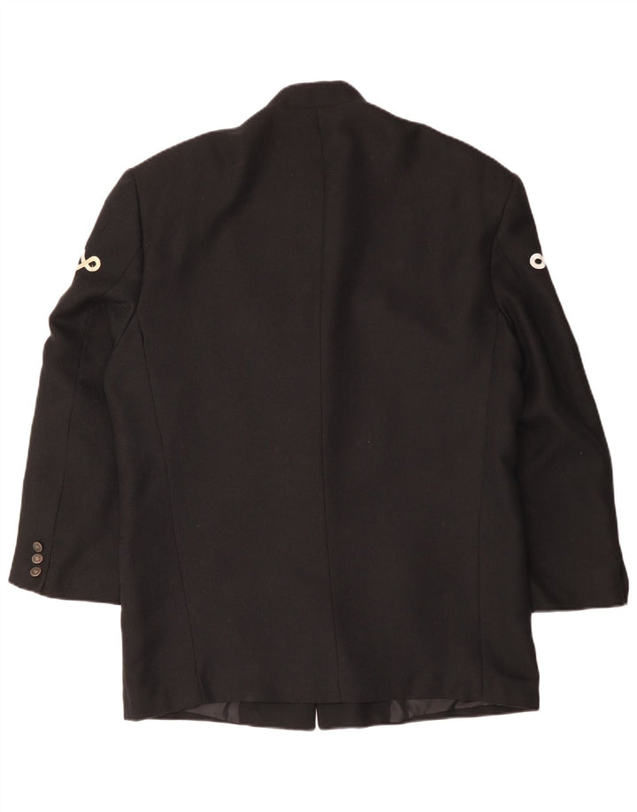 Мужской пиджак VINTAGE на 5 пуговицах UK 40, большой черный вискоза