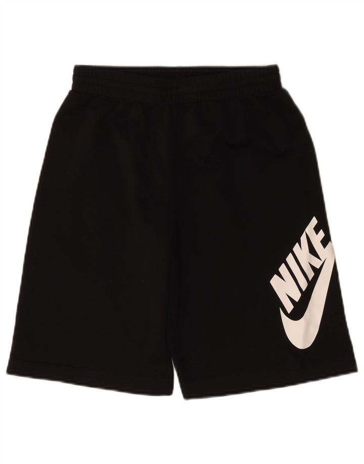 Спортивные шорты Nike для мальчиков с графикой, 12–13 лет, большие черные, полиэстер