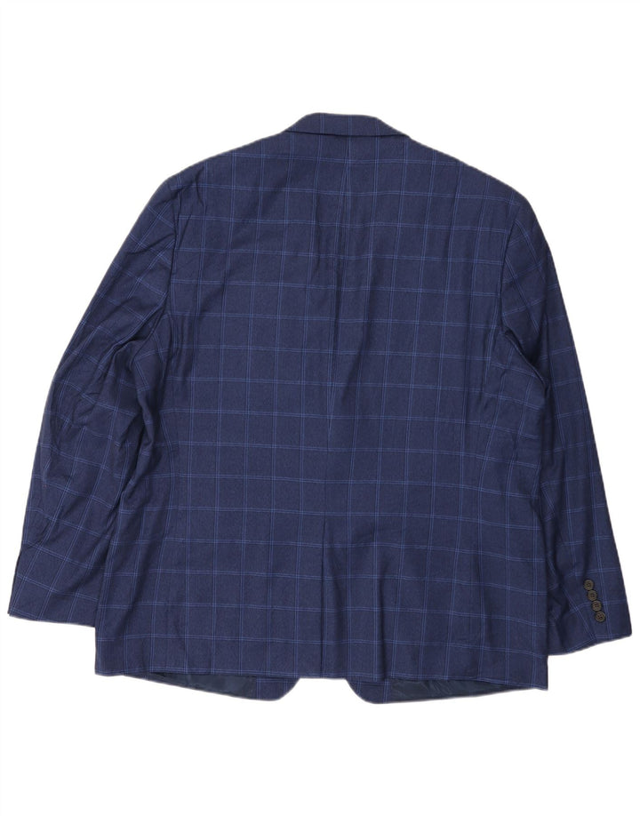 Мужской пиджак с 2 пуговицами Ralph Lauren UK 46 2XL Темно-синий в клетку