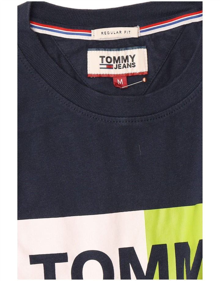TOMMY HILFIGER Мужская футболка обычного кроя с рисунком, средний темно-синий