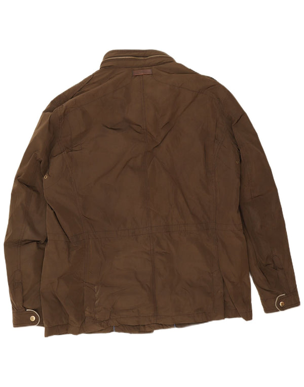 Massimo Dutti Мужская ветровка с капюшоном в стиле милитари UK 44 2XL коричневый