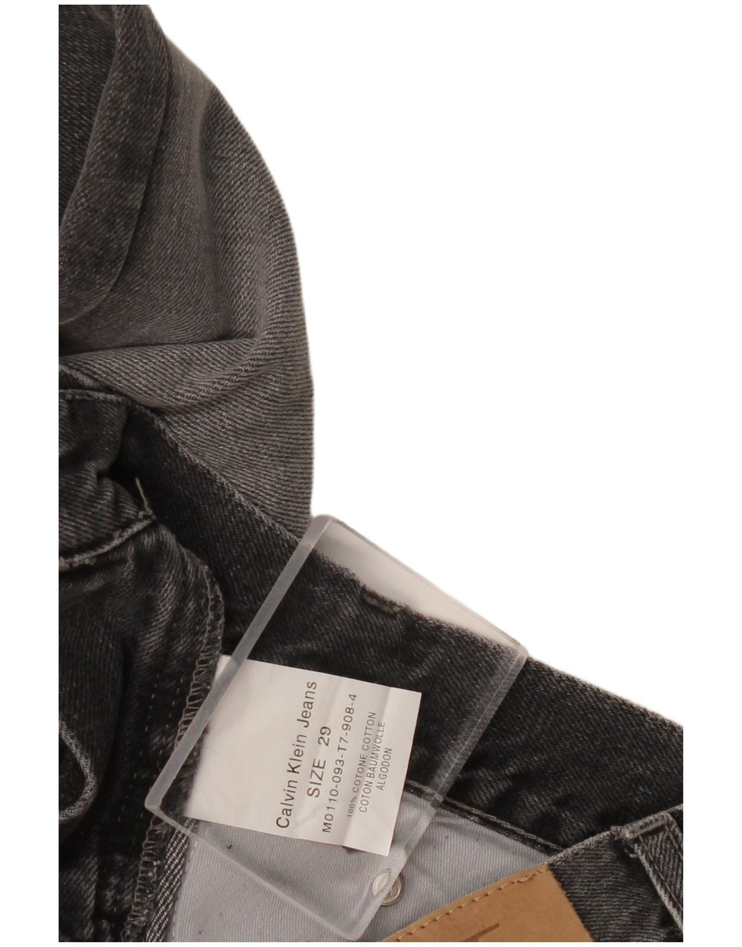Мужские узкие джинсы Calvin Klein W29 L33, серый хлопок