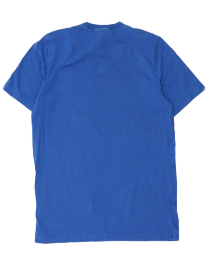 Мужская футболка с рисунком Adidas Top Medium Blue Cotton