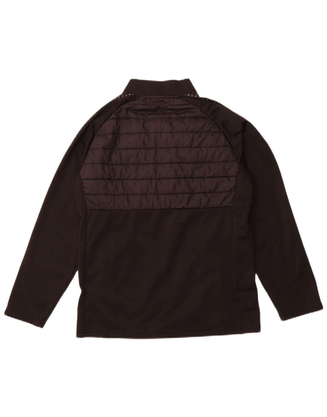 PUMA Boys Zip Neck Sweatshirt Jumper 13-14 Years Black Polyester