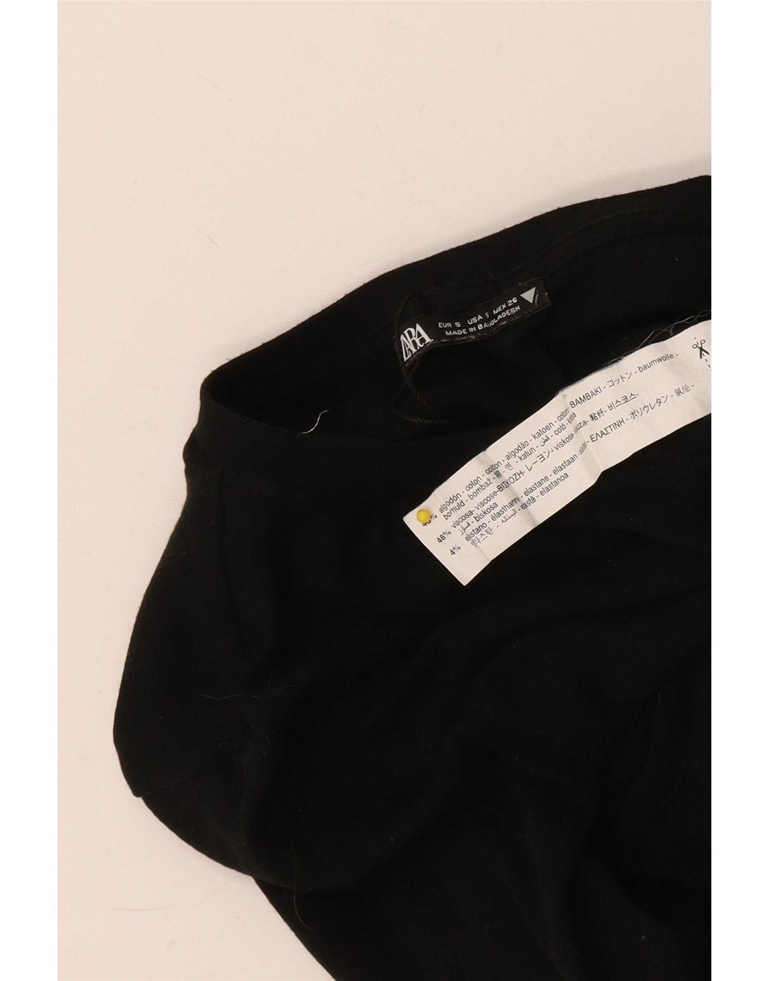 Женское боди Zara UK 8, маленький черный хлопок